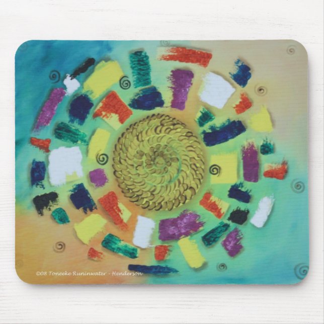 Floating Blanaced Chakra Mouse Mat (Front)