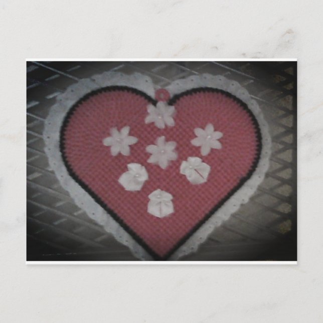 Floating Blossomed Heart Postcard (Front)