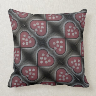 Floating Blossomed Hearts Cushion