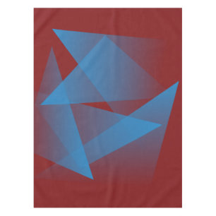 Floating blue fragments tablecloth