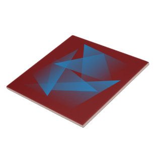 Floating blue fragments tile
