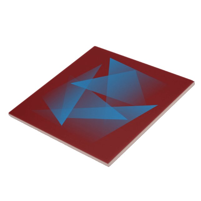 Floating blue fragments tile (Side)