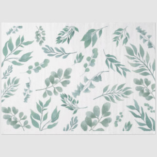 Floating Botanicals Tissue Paper