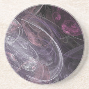 Floating Bubbles Abstract Coaster
