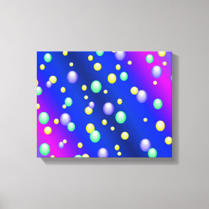 Floating Bubbles Canvas Print