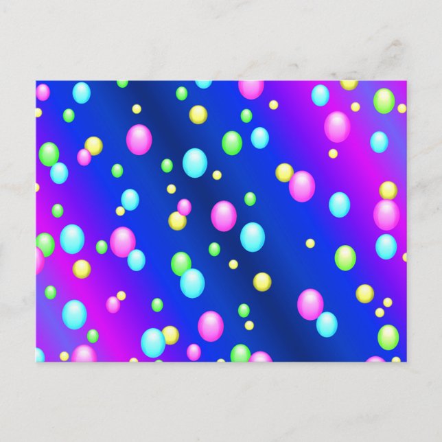 Floating Bubbles Postcard (Front)
