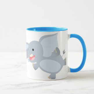 Floating Cartoon Elephant Mug