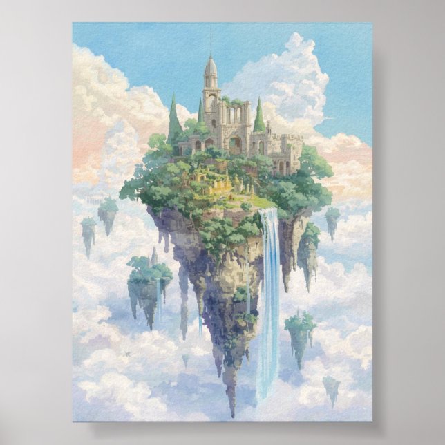 Floating Castle in the Sky Poster (Front)