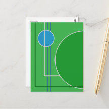 Floating Circles 11 Abstract Design Postcard