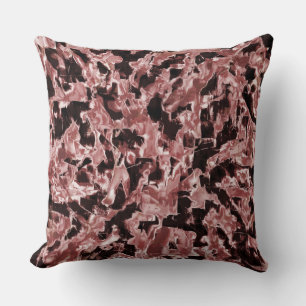 Floating copper blades or rocky on dark background cushion