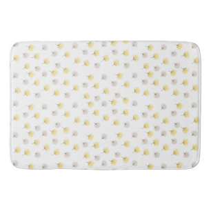 Floating Dandalions,Watercolour Bath Mat
