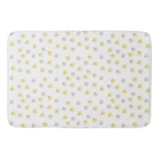 Floating Dandalions,Watercolour Bath Mat