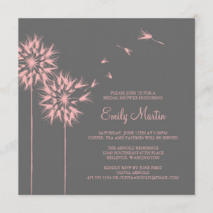 Floating Dandelion Shower Invitation