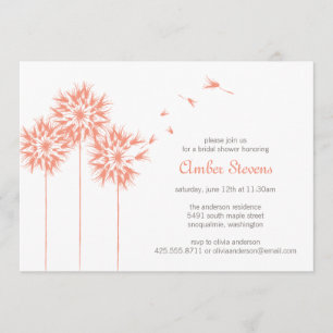 Floating Dandelion Shower/Party Invitation