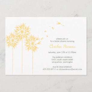Floating Dandelion Shower/Party Invitation