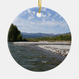 Floating Down the Snake River I Ceramic Tree Decoration