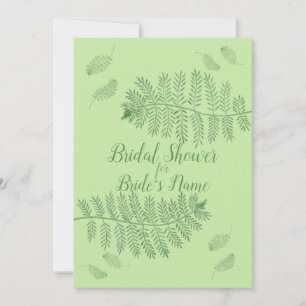 Floating Ferns Bridal Shower Invitations