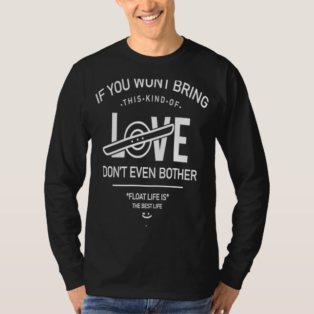 Floating Float Skateboard One Wheel T-Shirt (Front)