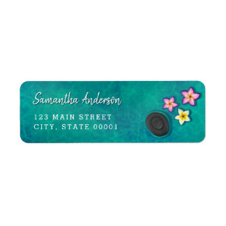 Floating Flowers Spa Address Labels