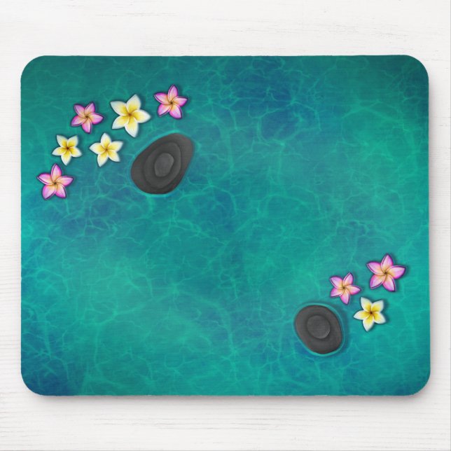 Floating Flowers Spa Mouse Pad (Front)