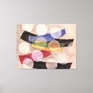 Floating Forms, abstract art, Canvas Print