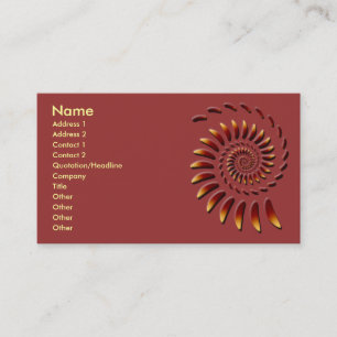 Floating Fractal Abstract Art Business Card