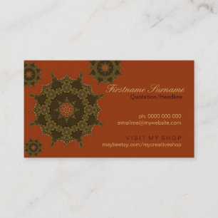 Floating Geometric Stars Business Cards