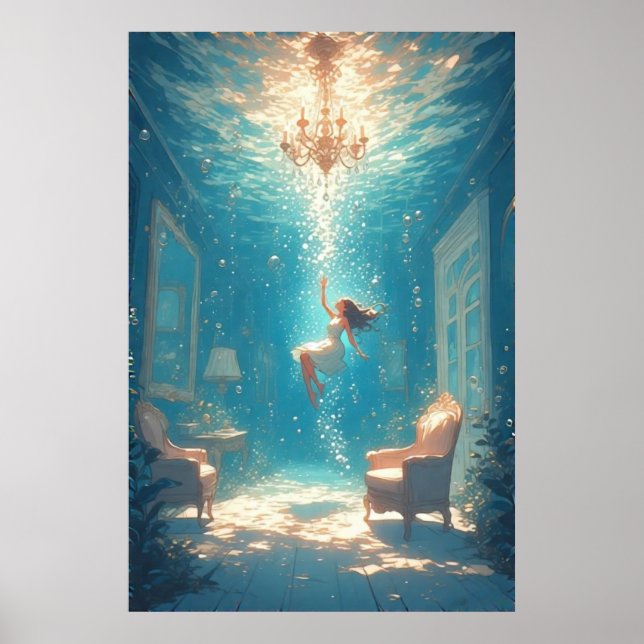 Floating Girl Poster (Front)