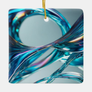 Floating Glass Water Ceramic Ornament