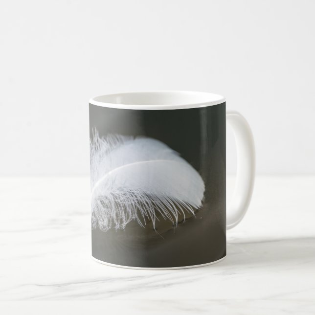 Floating Goose Feathers Coffee Mug (Front Right)