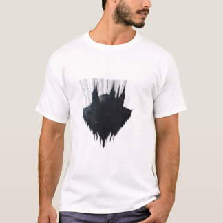 Floating Gothic Cathedral Surreal Graphic T-Shirt