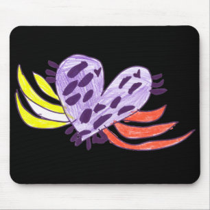 Floating Heart Mouse Mat