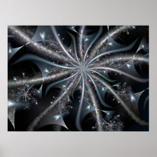 Floating Heart Spiral Poster