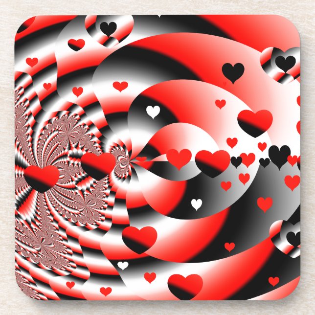 Floating Hearts Coaster (Front)