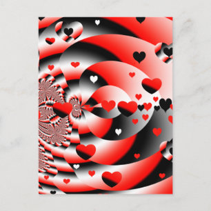 Floating Hearts Postcard