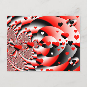 Floating Hearts Postcard