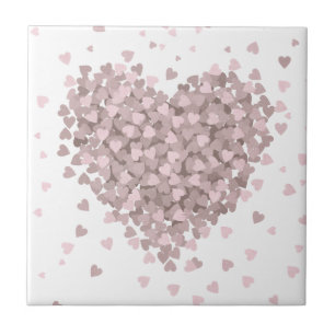 Floating hearts Valentine Tile