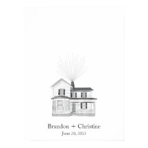 Floating Home Fingerprint Guestbook