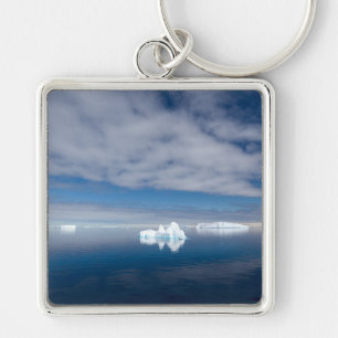Floating ice in Antarctica Key Ring