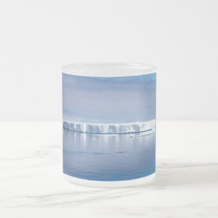 Floating iceberg frosted glass coffee mug