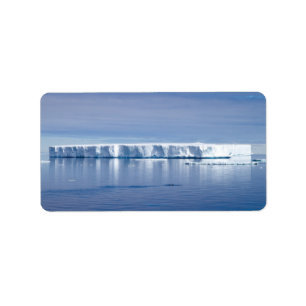 Floating iceberg label