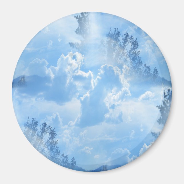 Floating in the clouds... magnet (Front)