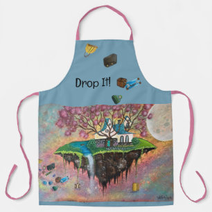 Floating Island Fantasy Art Apron