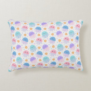Floating Jellyfish Friends Decorative Cushion