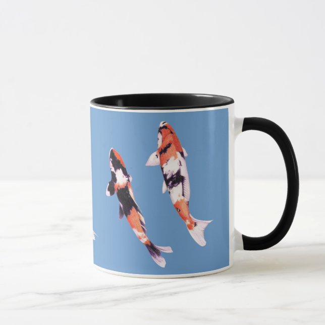 Floating Koi blue Mug (Right)
