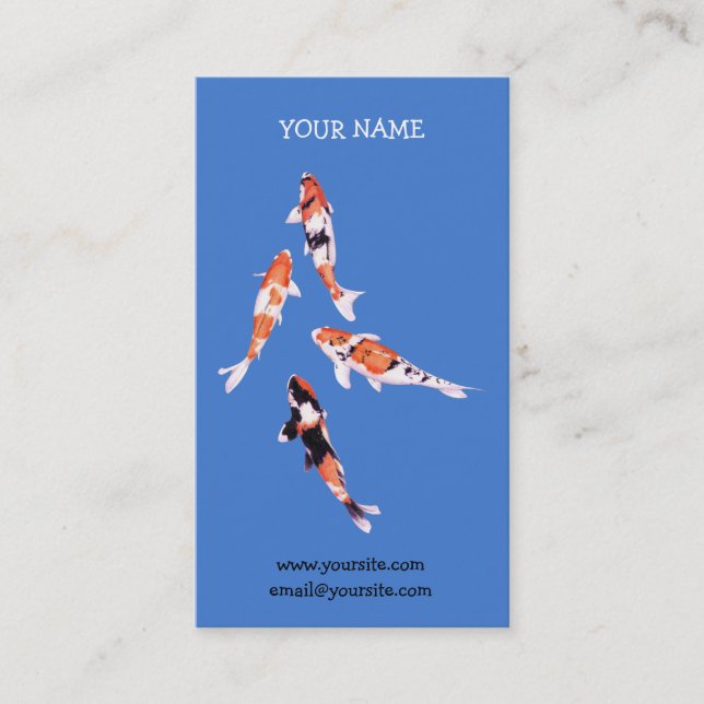 Floating Koi Business Card (Front)