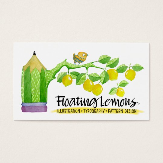 Floating Lemons Business Card