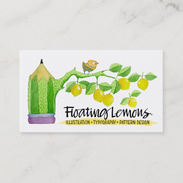 Floating Lemons Business Card (Front)