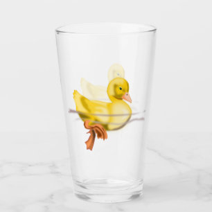 Floating Little Baby Yellow Duckling Glass
