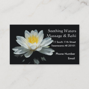 Floating Lotus Flower Appointment Card